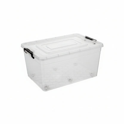 POJEMNIK DO PRZECHOWYWANIA PLASTIKOWY STRONG 60X40X30CM 50L NA KÓŁKACH