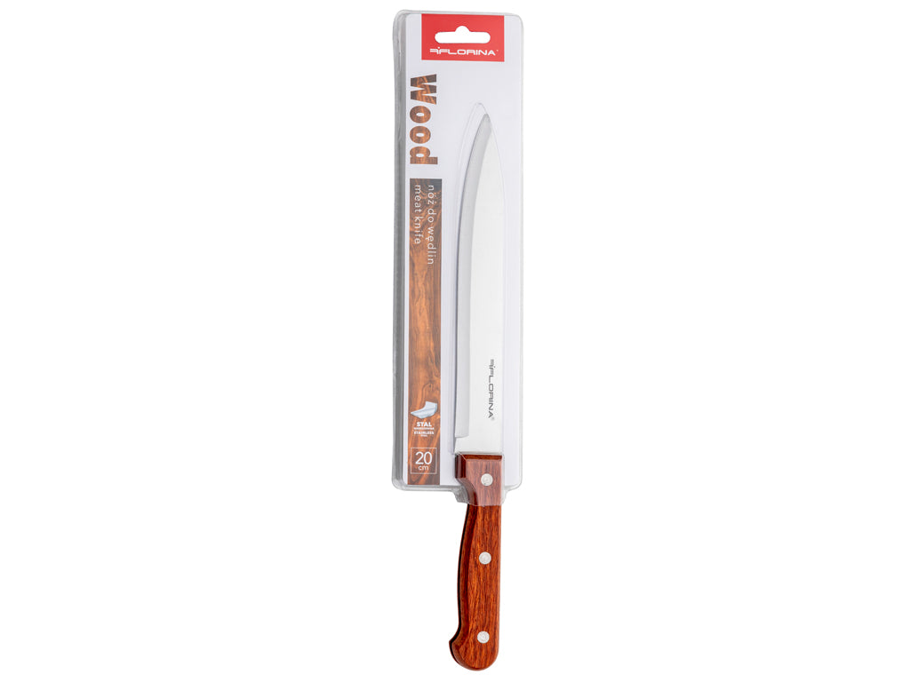 Nóż do wędlin stalowy Florina Wood 20 cm