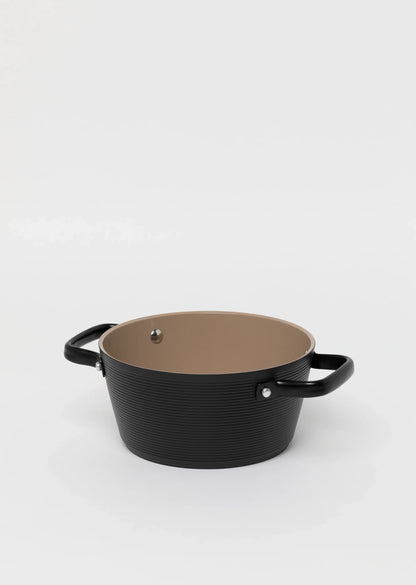 Zestaw 6 elementowy komplet garnków i patleni Florina Carina Black by Mateusz Gessler czarny| aluminum | powłoka ceramiczna | wszystkie typy kuchenek | do piekarnika