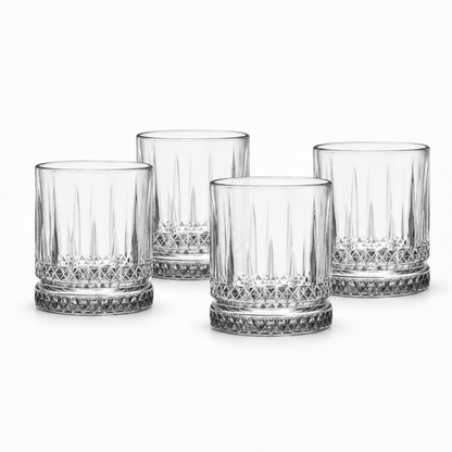 Zestaw 4 szklanek do whisky Florina Libretto 350 ml