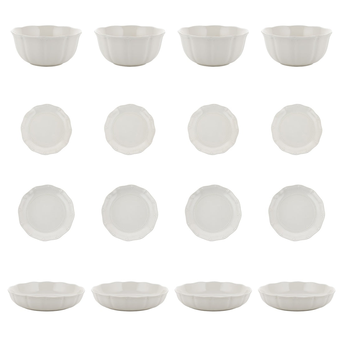 Zestaw 16 elementowy komplet porcelany Etera