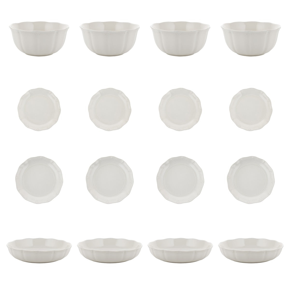 Zestaw 16 elementowy komplet porcelany Etera