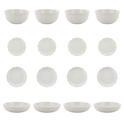 Zestaw 16 elementowy komplet porcelany Etera