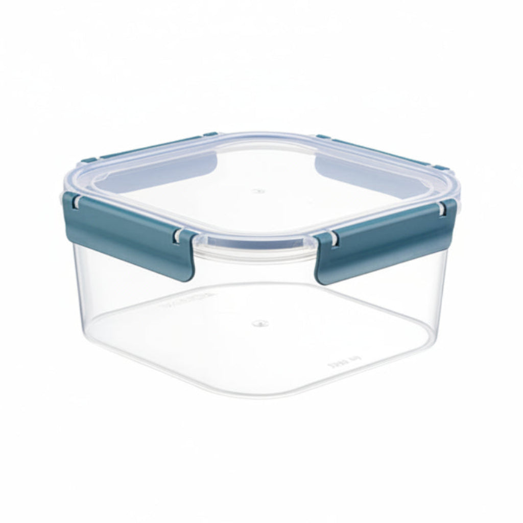POJEMNIK DO ŻYWNOŚCI PLASTIKOWY KWADRATOWY CLIP GUARD 1,8L NIEBIESKI