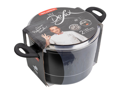 GARNEK ALUMINIOWY WYSOKI DELUX 28CM 8L Z/P MG