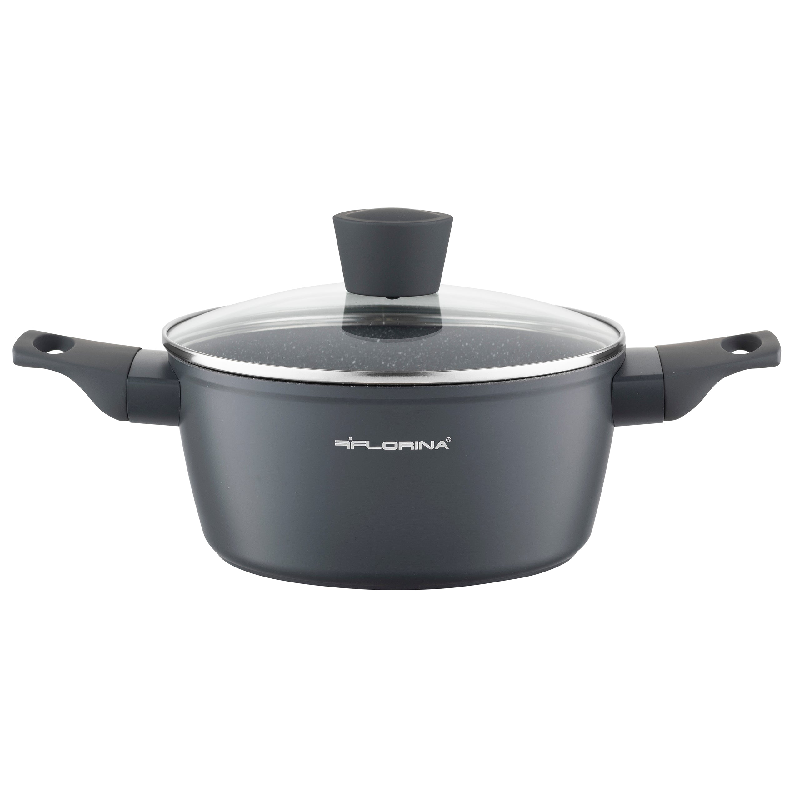 Zestaw 4 elementowy komplet garnków Florina Savoy by Mateusz Gessler ciemny szary| aluminum | powłoka non-stick| wszystkie typy kuchenek