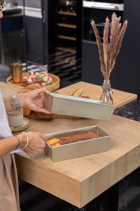Zestaw 3 elementowy komplet blach Florina cookie szampański| stal węglowa | do każdego piekanika