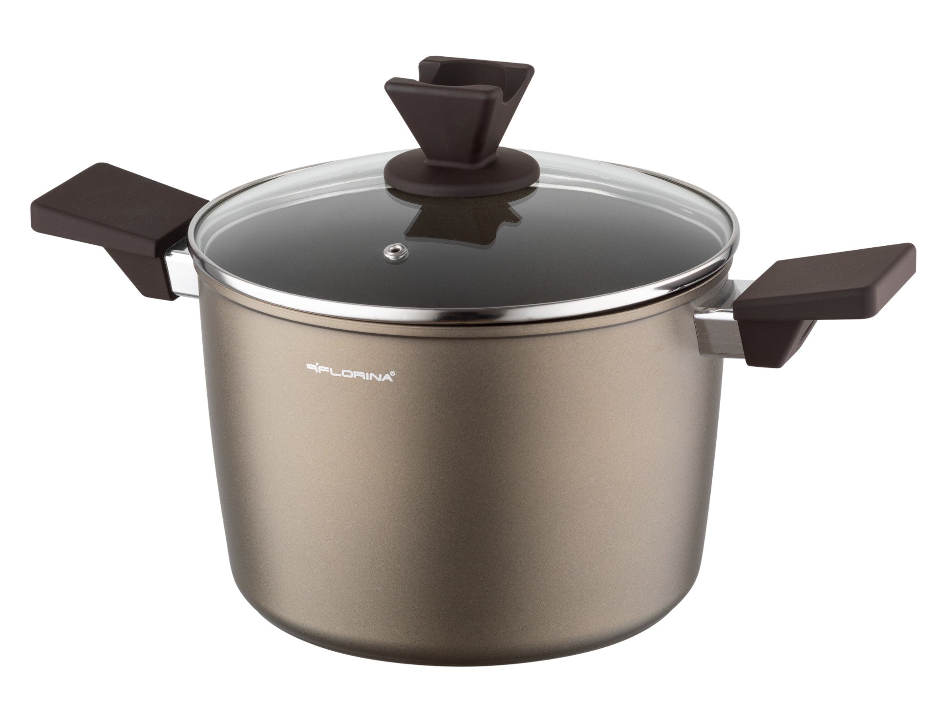 Zestaw 6 elementowy komplet garnków Florina Aston szampański | aluminum | powłoka non-stick| wszystkie typy kuchenek