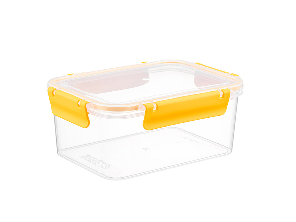 POJEMNIK DO ŻYWNOŚCI PLASTIKOWY PROSTOKĄTNY CLIP GUARD 2,85L ŻÓŁTY