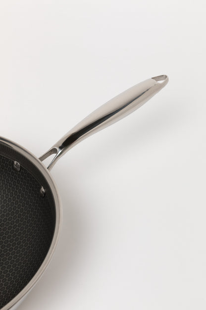 Zestaw 3 elementowy komplet patelni Florina Aristo Plus srebrny | stal nierdzewna| powłoka non-stick | wszystkie typy kuchenek |do piekarnika