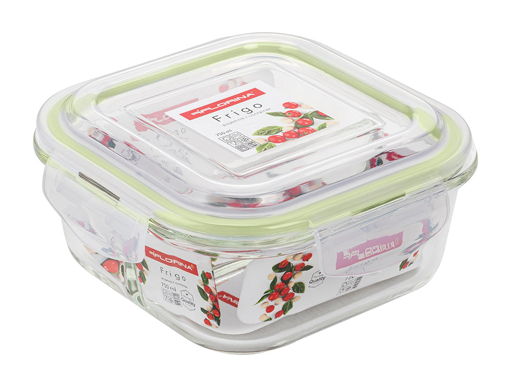 Pojemnik do żywności Florina Frigo szklany podwójny 750 ml