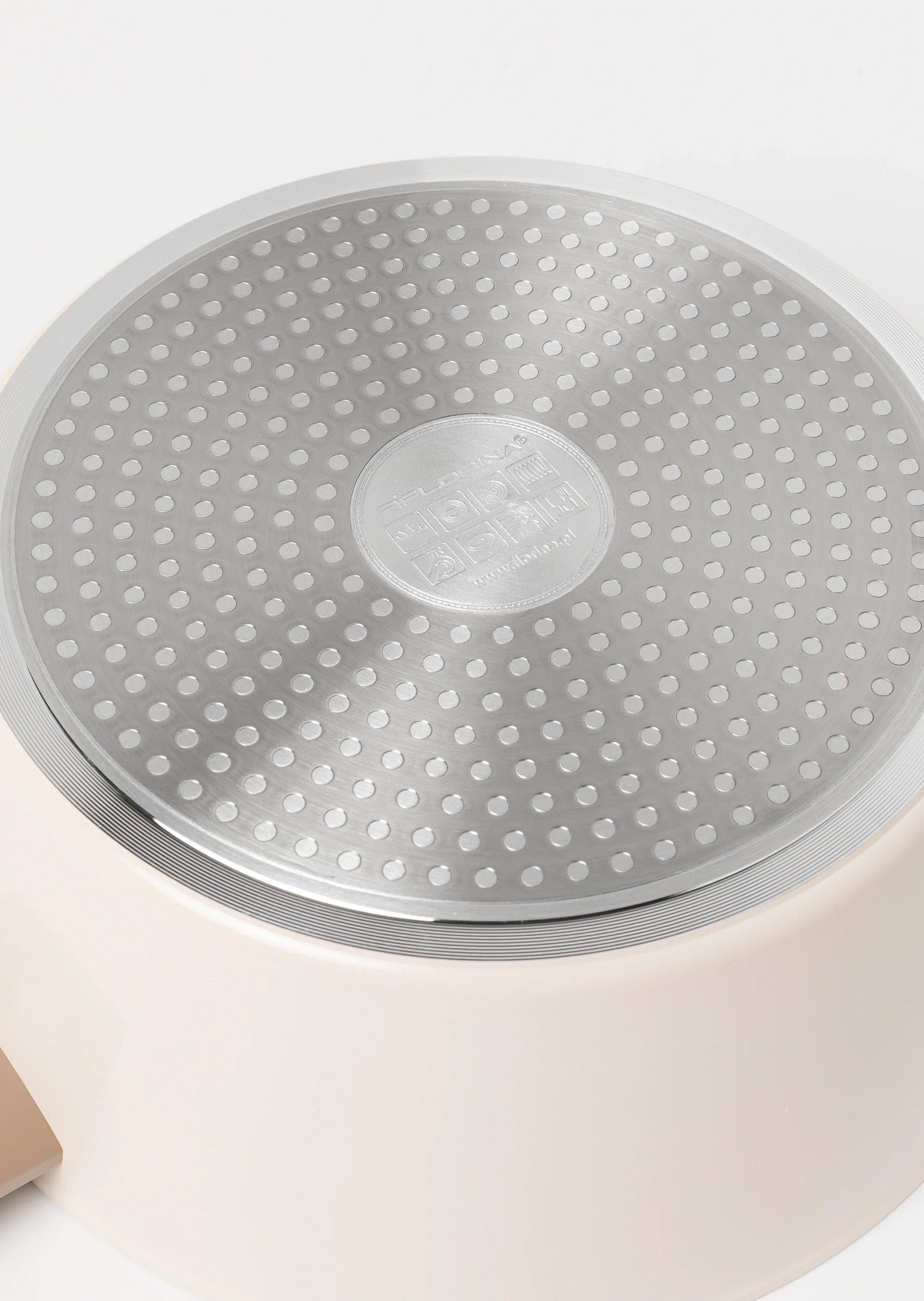 Zestaw 3 elementowy komplet garnków Florina Mokka beżowy| aluminum | powłoka ceramiczna AntiScratch | wszystkie typy kuchenek