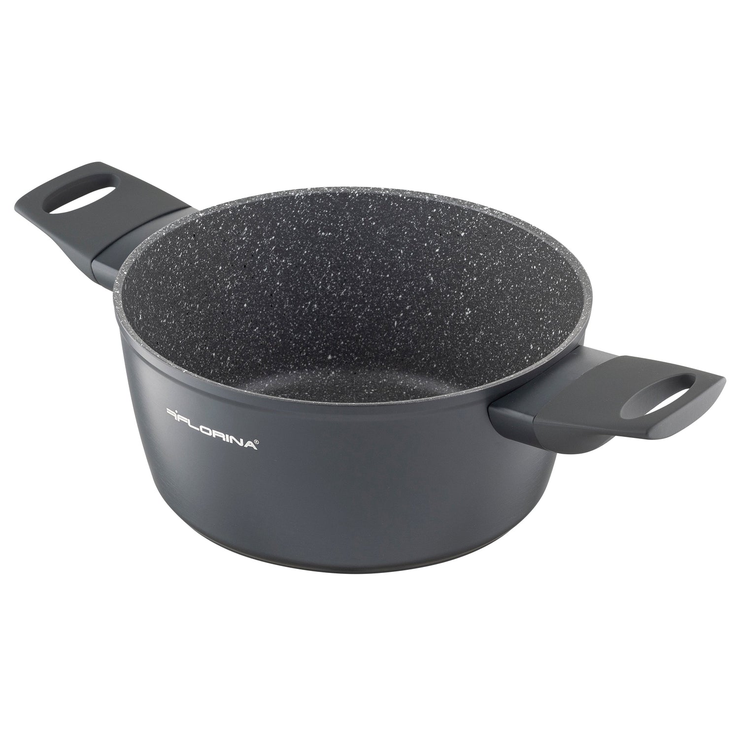 Zestaw 7 elementowy komplet patelni i garnków Florina Savoy by Mateusz Gessler ciemny szary| aluminum | powłoka non-stick| wszystkie typy kuchenek