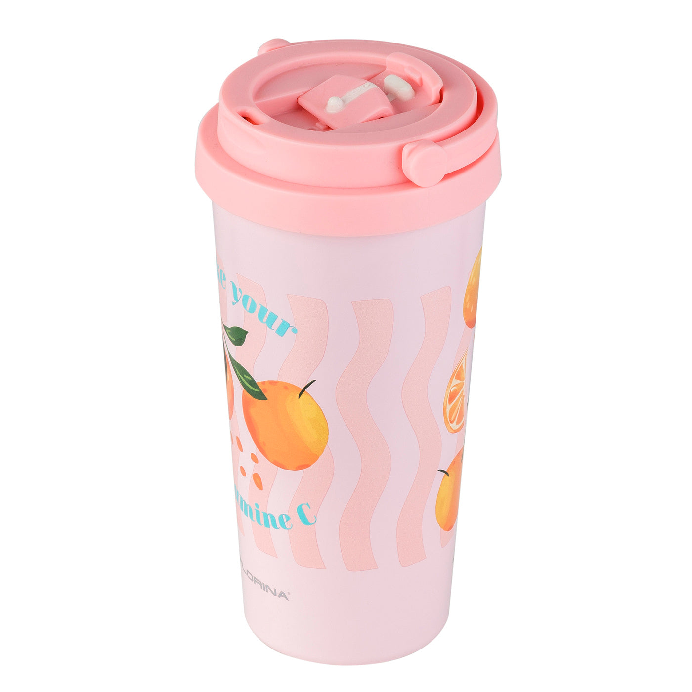 Kubek termiczny nierdzewny Florina Orange Happy 500 ml