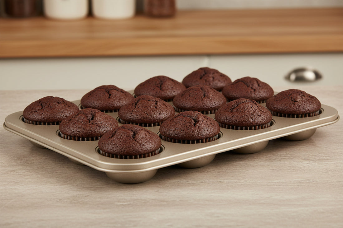 Blacha do muffinek na 12 babeczek Florina Cookie 35x26,5x3 cm