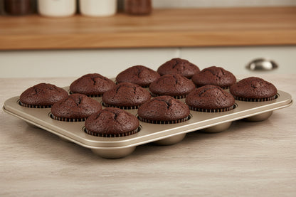 Blacha do muffinek na 12 babeczek Florina Cookie 35x26,5x3 cm