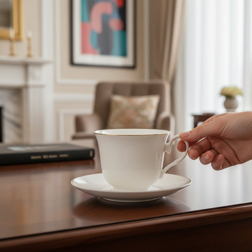 Filiżanki ze spodkiem Florina Classic 12 elementów