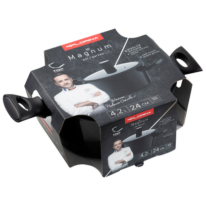 Garnek aluminiowy Florina Magnum 24 cm 4,2 l