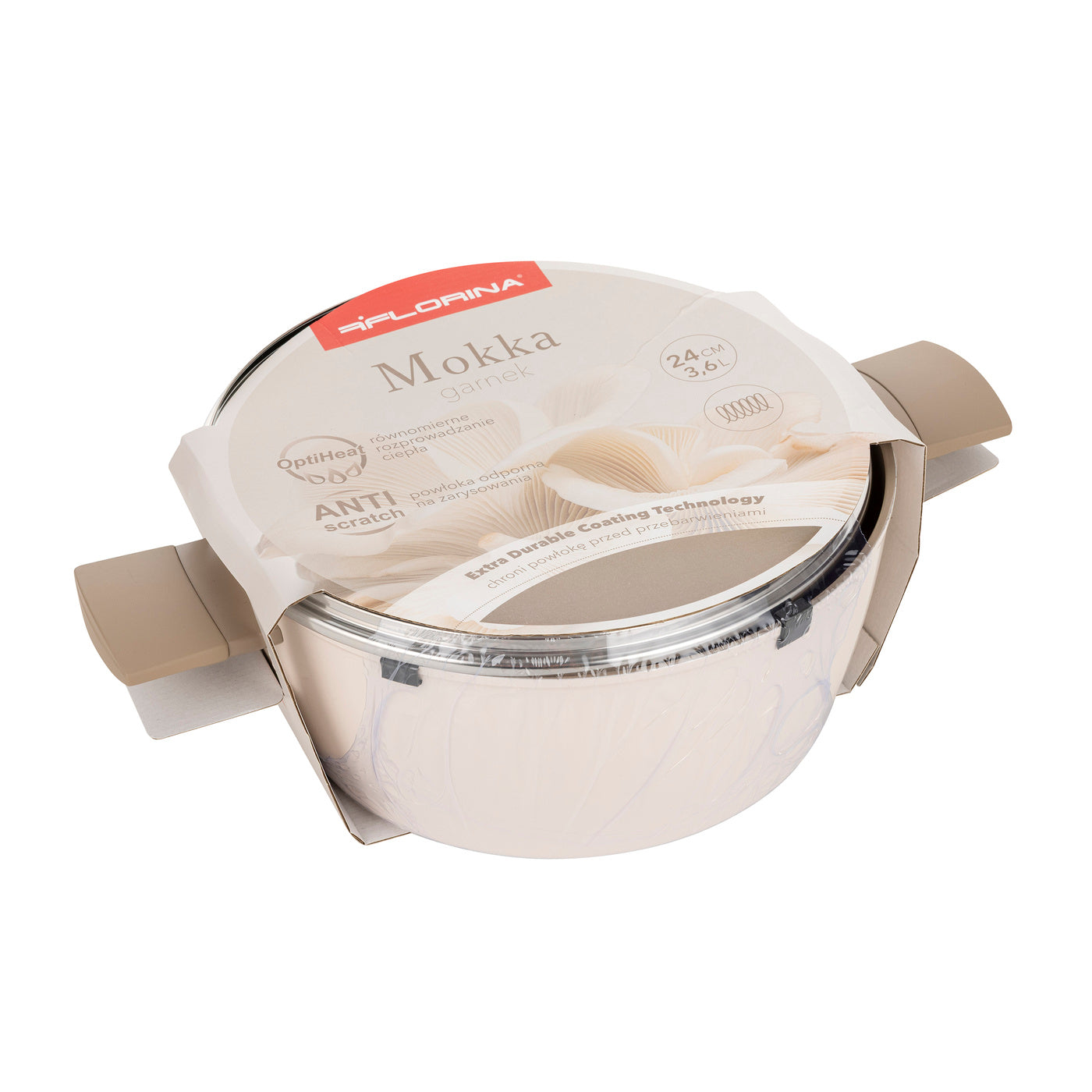 Garnek aluminiowy Florina Mokka 24 cm 3,6 l