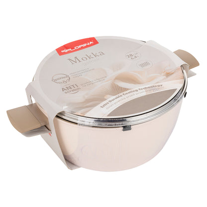 Garnek aluminiowy Florina Mokka 28 cm 6,4 l