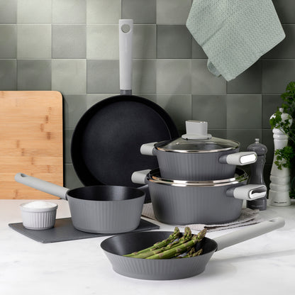 Garnek aluminiowy z pokrywką Florina Serrano 24 cm 3,7 l