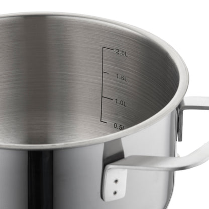 Zestaw 5 elementowy komplet garnków Florina Infinity srebrny| stal nierdzewna | wszystkie typy kuchenek
