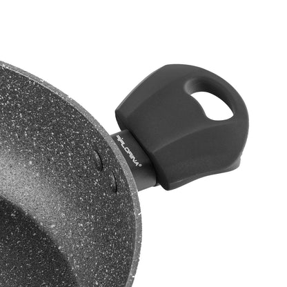 Низька каструля Florina Lava Stone від Матеуша Гесслера 28 см 3,8 л сіра