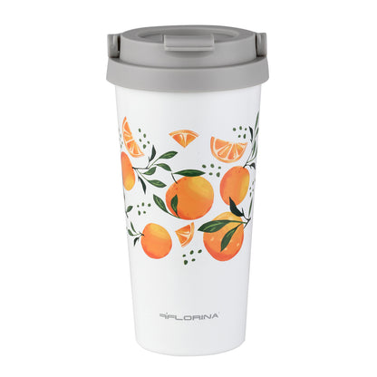 Kubek termiczny nierdzewny Florina Orange 500 ml
