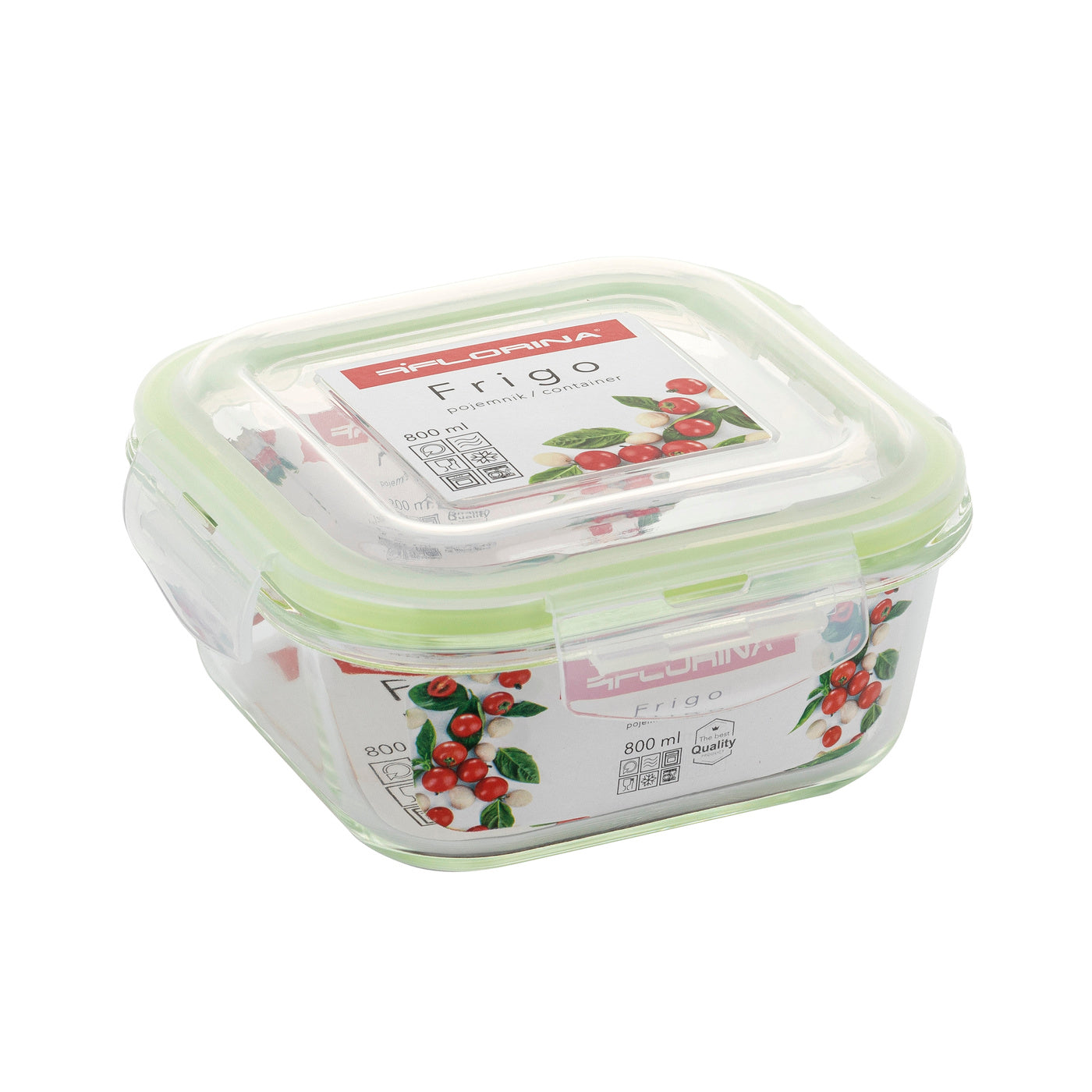 Pojemnik do żywności Florina Frigo szklany 800 ml kwadratowy