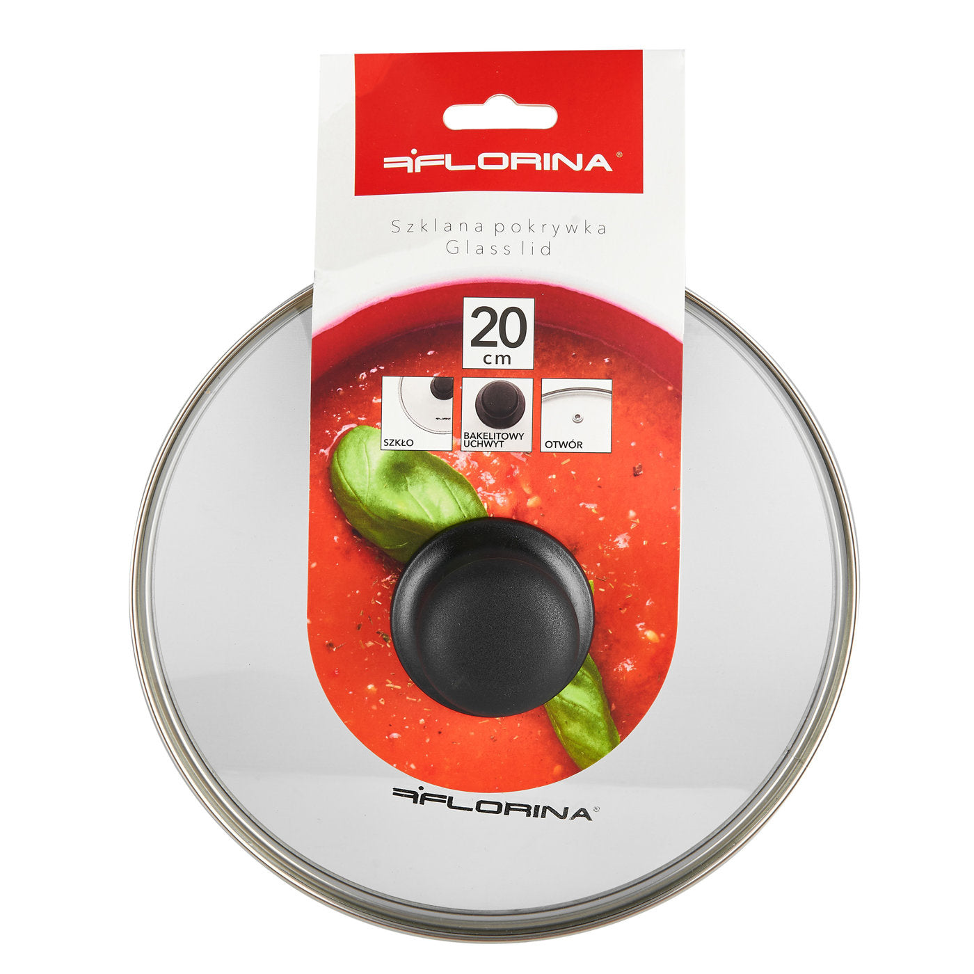 Pokrywa do garnka żaroodporna Florina 20 cm