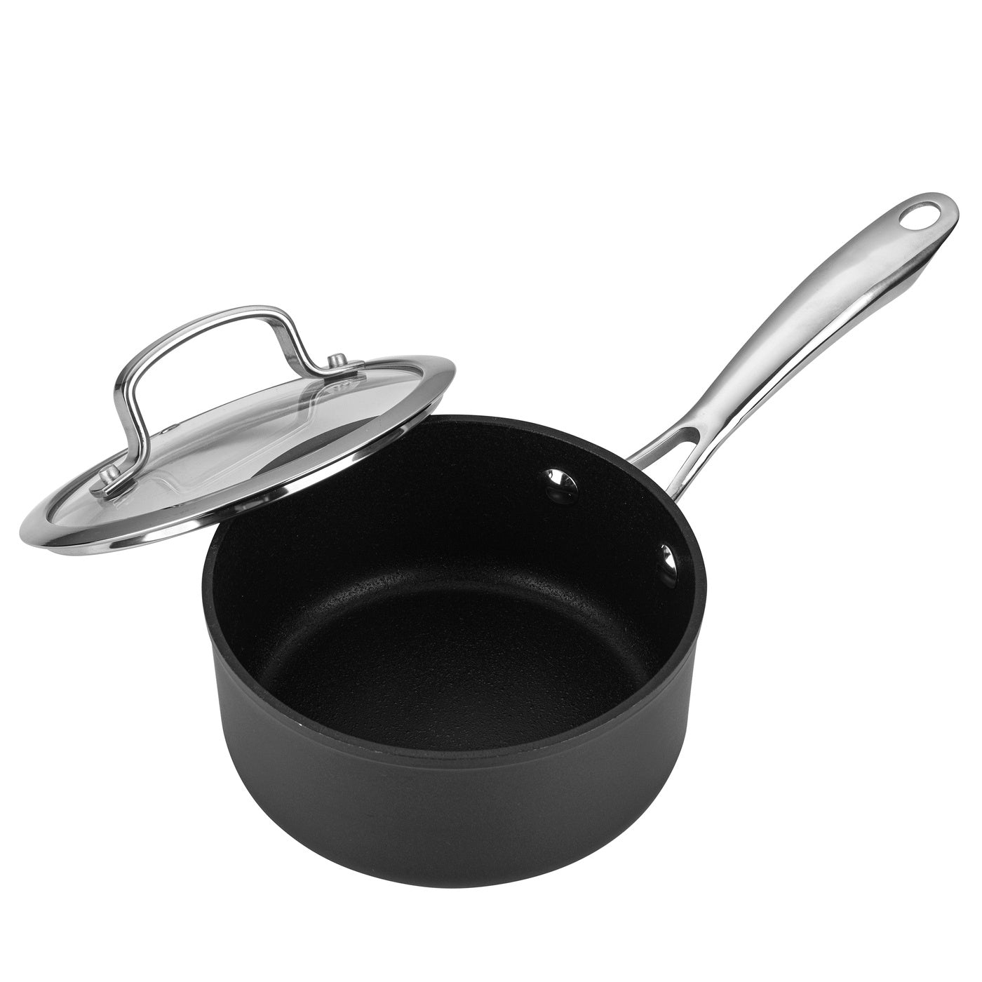 Zestaw 5 elementowy komplet garnków i patelni Florina Stix czarny | aluminum | powłoka Non-Stick | wszystkie typy kuchenek