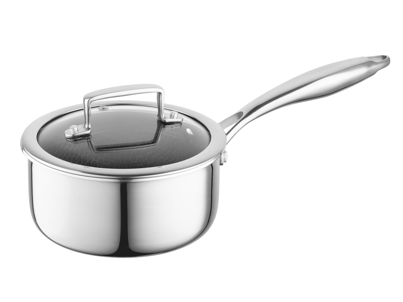 Zestaw 5 elementowy komplet garnków i patelni Florina Aristo Plus srebrny | stal nierdzewna| powłoka non-stick | wszystkie typy kuchenek |do piekarnika