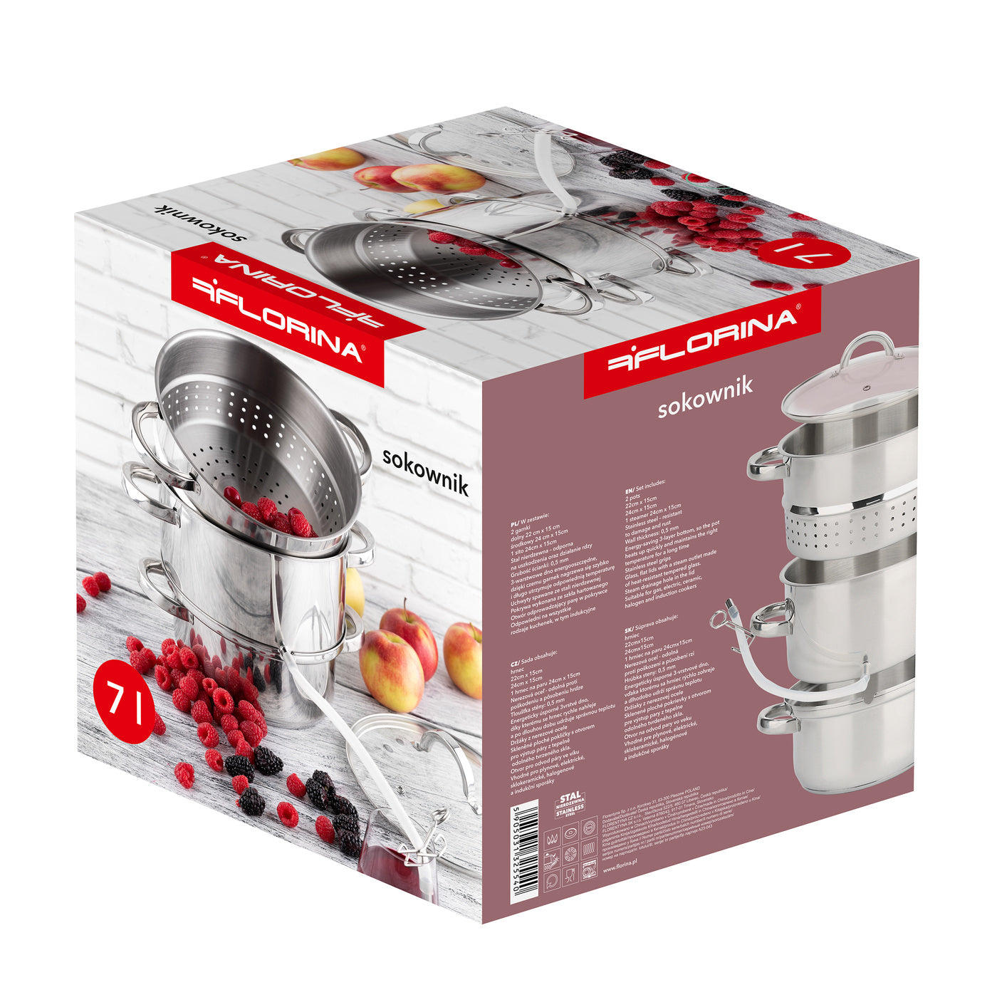 Sokownik na indukcję Florina 7 l