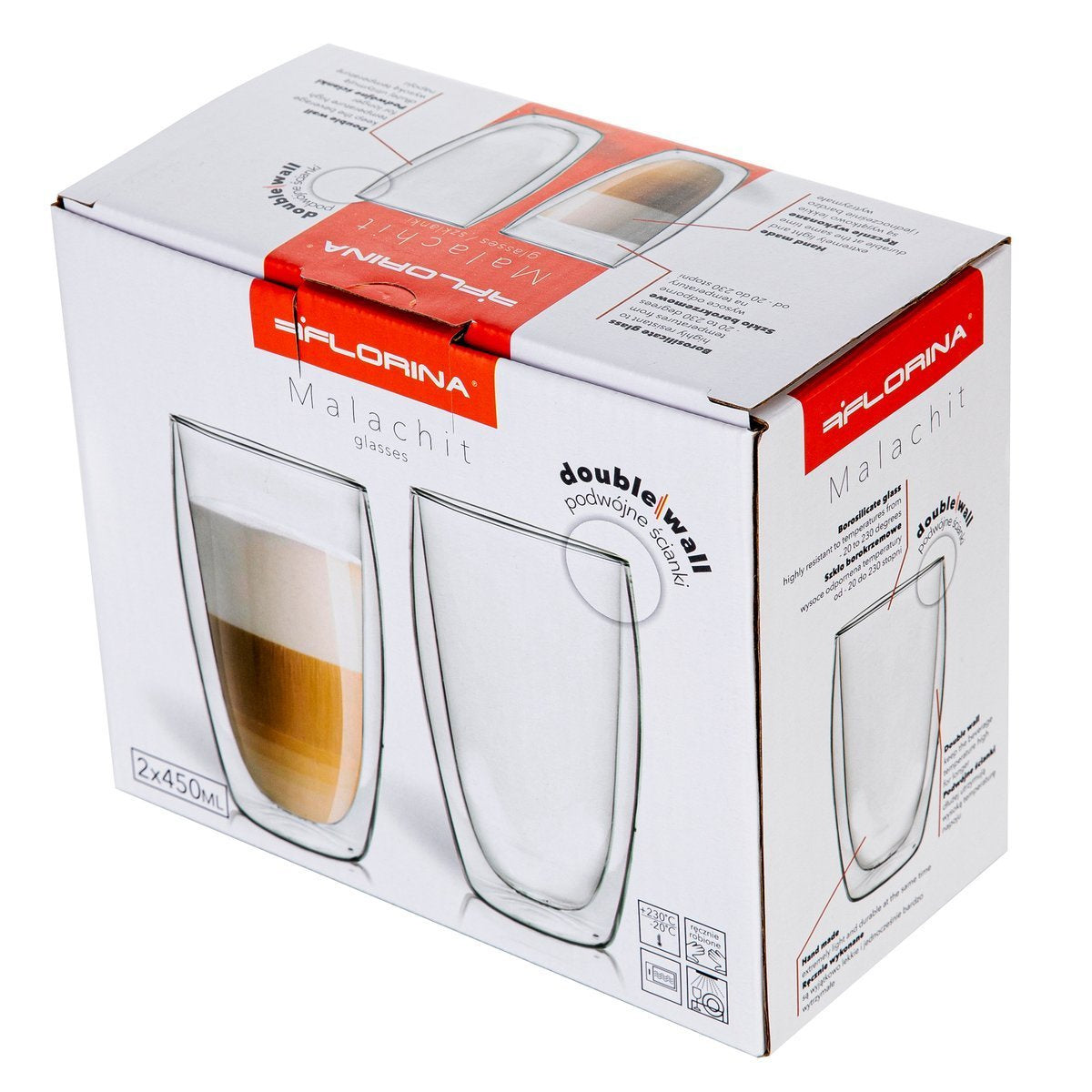 Szklanki termiczne Florina Malachit 2 sztuki 450ml