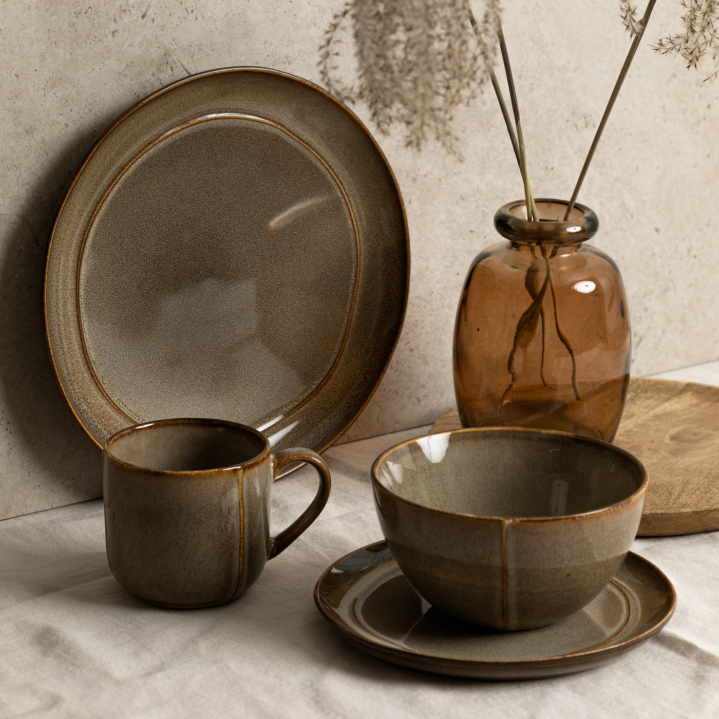Talerz deserowy ceramiczny Florina Bergen 20 cm