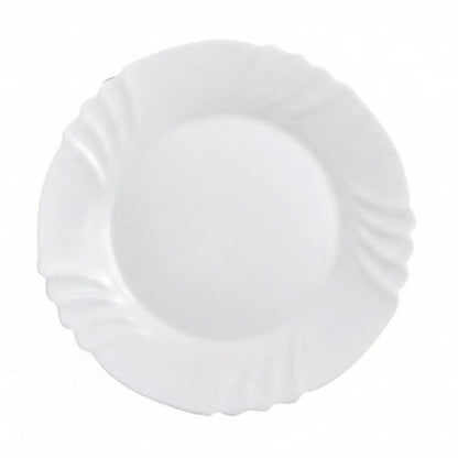 Talerz płytki Bormioli Rocco Ebro białe szkło 25cm